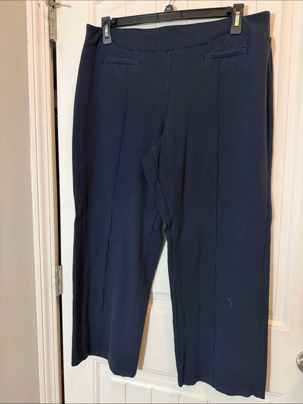 Cato Navy Straight-Leg Dress Trousers